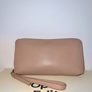 Mauve All-Saints wristlet